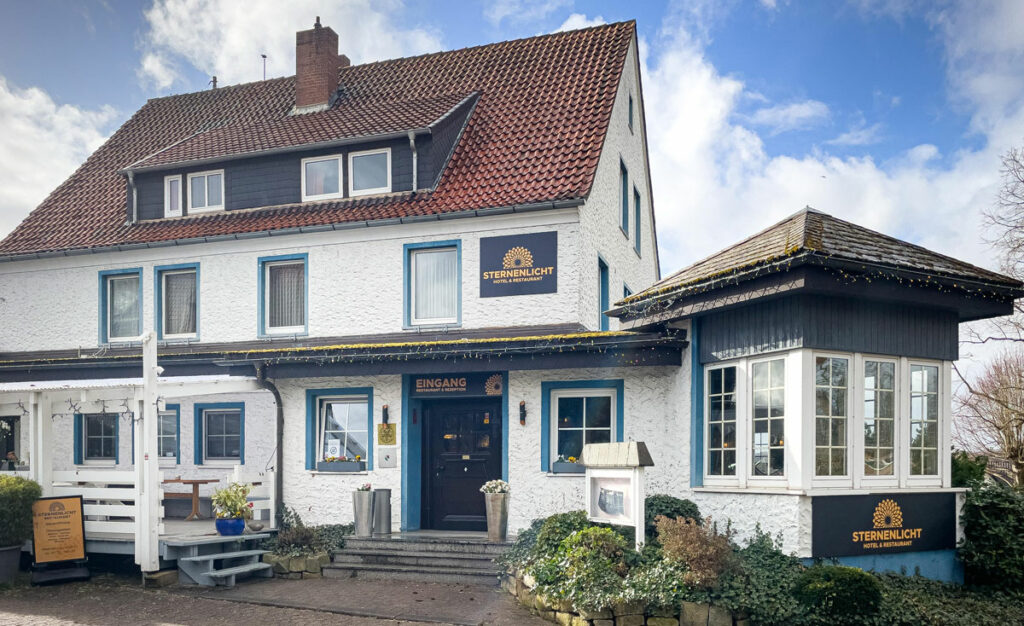 Hotel Sternenlicht in Löhne in der Außenansicht